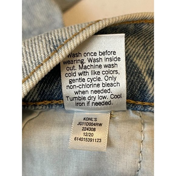 SO Womens Vintage 1990s Jeans Mom High Rise Straight Leg Distressed Blue 13/31W - Picture 10 of 10